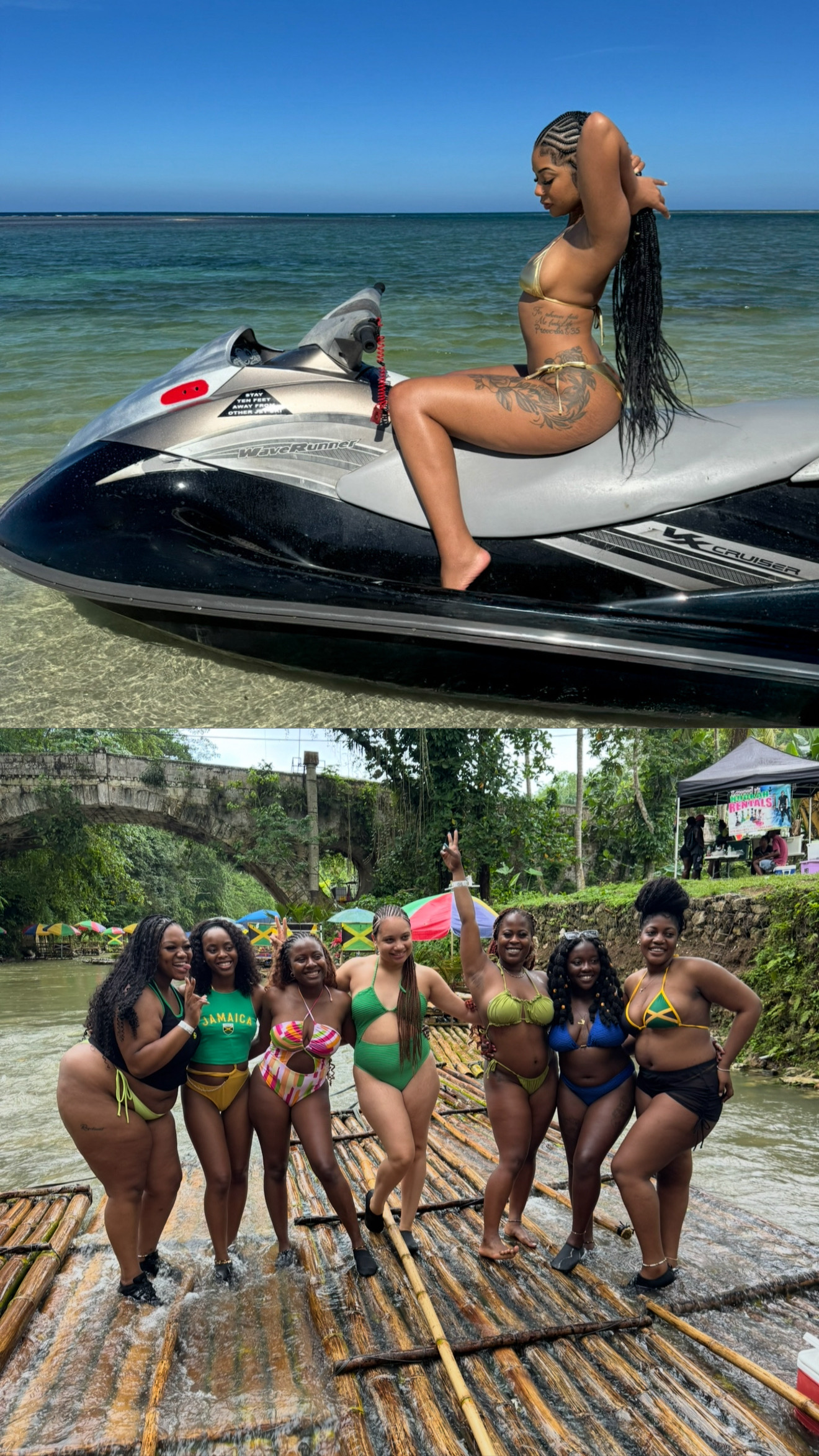 Jetski and Bamboo Rafting